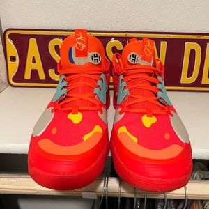 BRAND NEW NEVER WORN James Harden Volume 5 “Solar Red” in a size 10.5 for sale.
